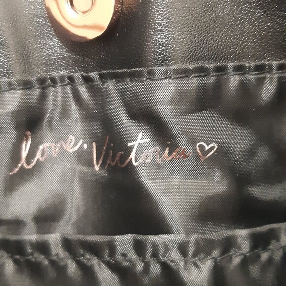 New Victoria's Secret Fringed Black Tote Bag - Picture 4 of 10